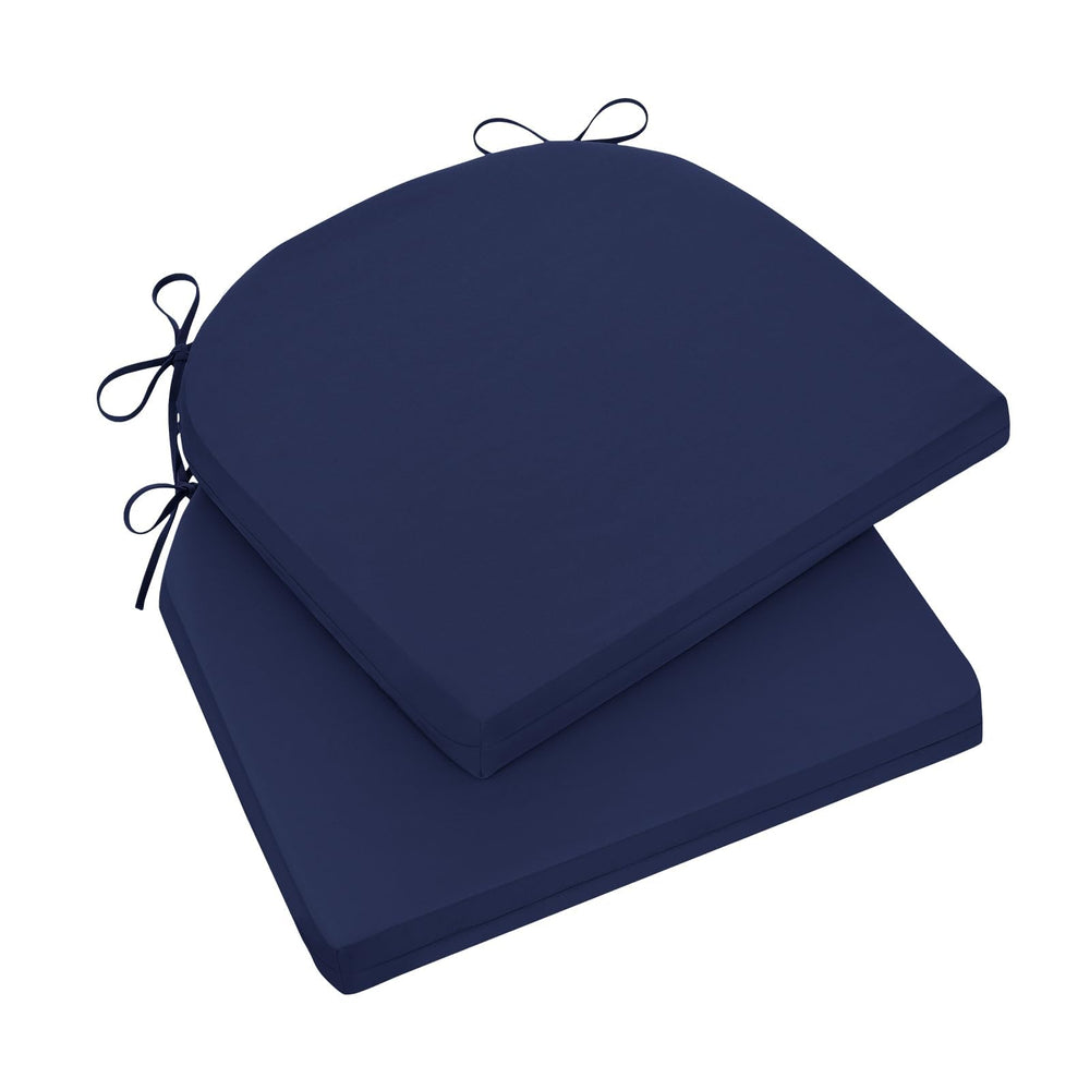 Wellsin navy front view showing two cushions and neat fit