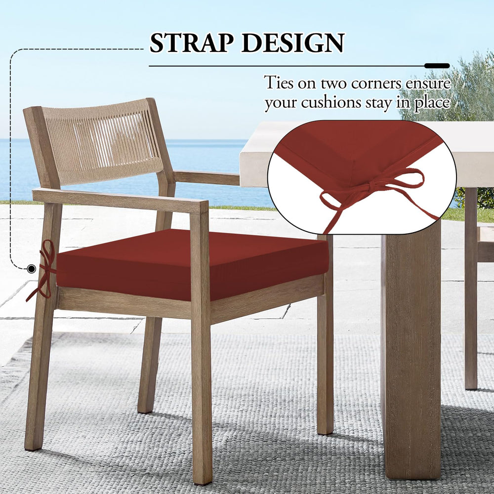 Wellsin cushion beside chair to show accurate 18.5x16x3 size for fit