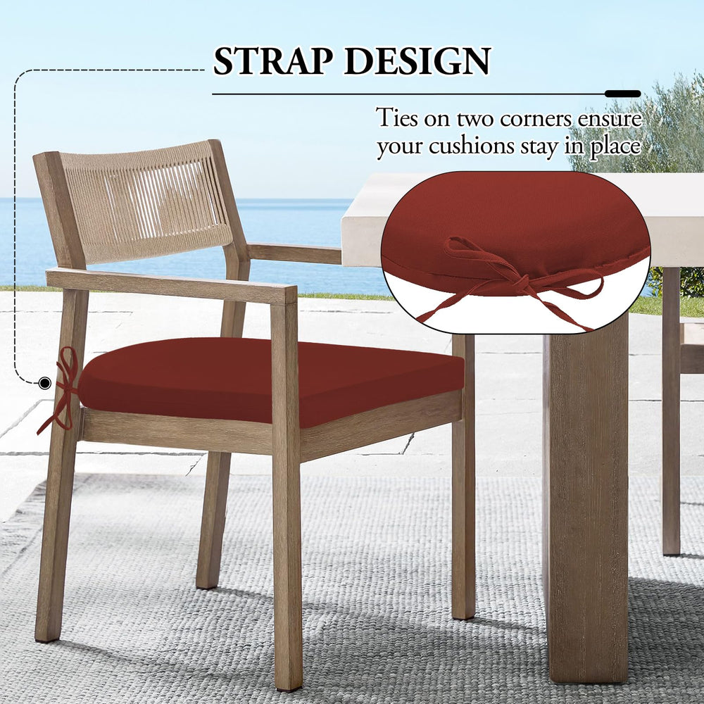 Wellsin stacked four cushions on patio table, convenient storage and matching set