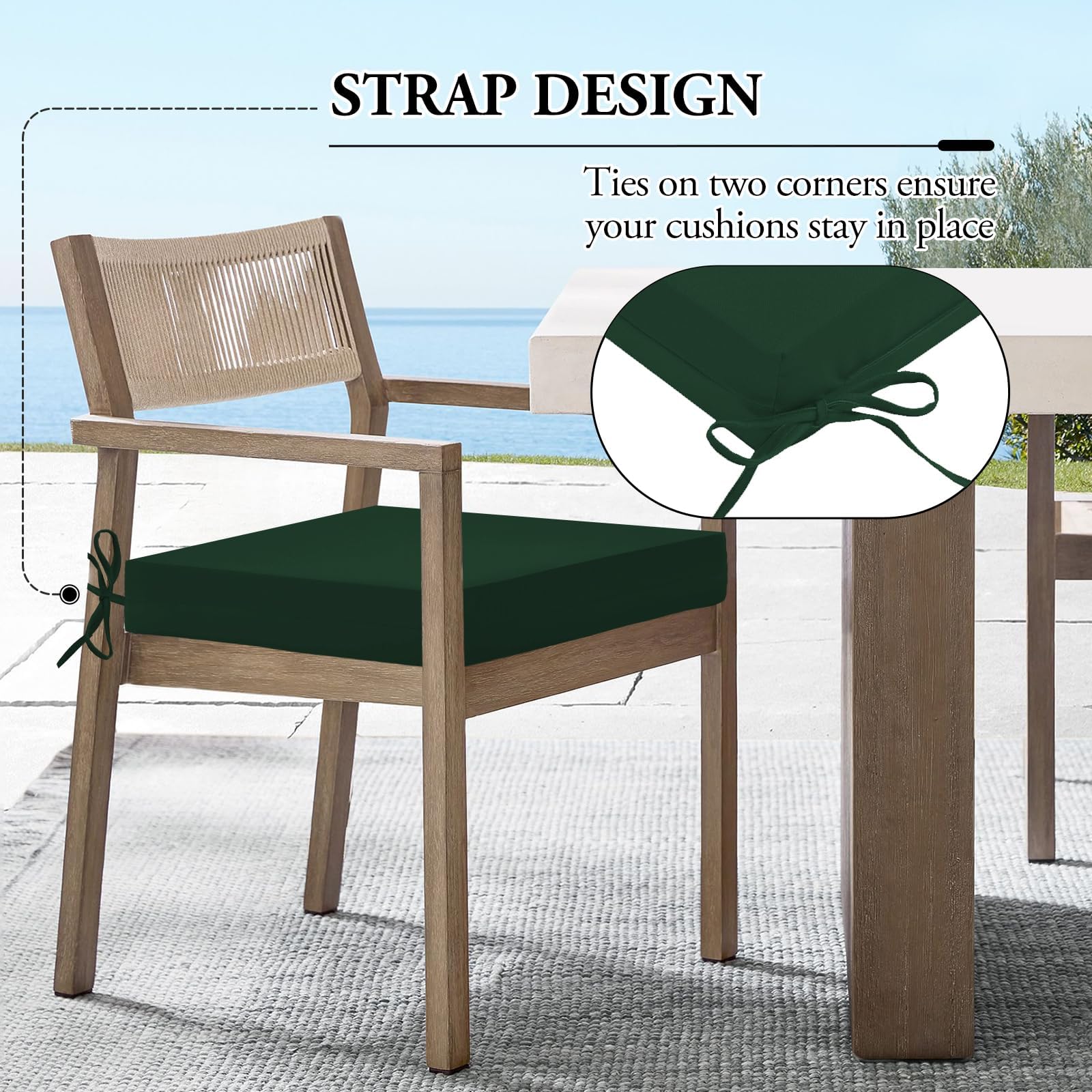 Wellsin cushion with water droplets beading to show water-resistant, easy-clean benefit