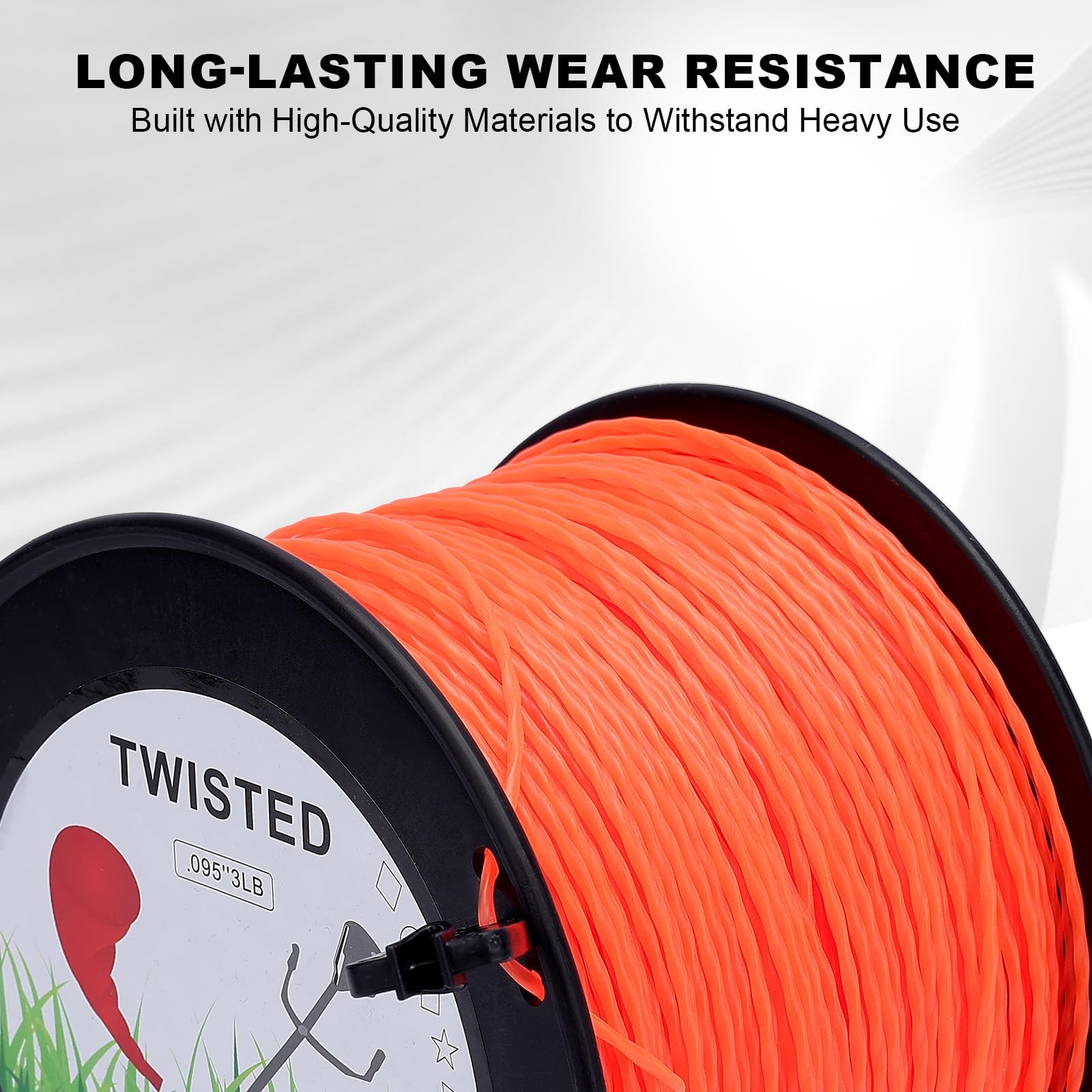Wellsking spool with ruler showing 985 foot length saving refill trips