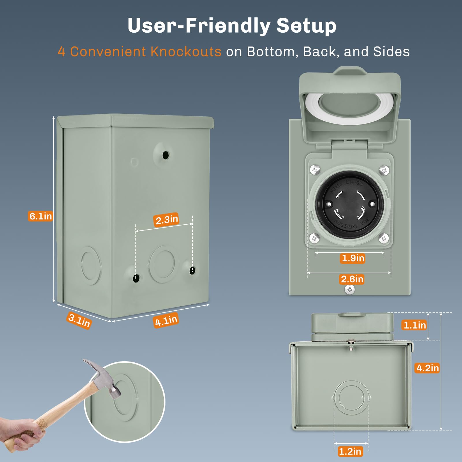 WELLUCK mounted beside a transfer switch, illustrating easy panel connection benefit