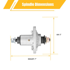 WELOVEHOME spindle close-up showing grease zerk for easy maintenance