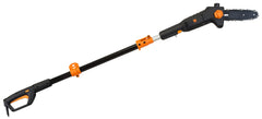WEN 4019 front angle showing compact corded pole saw and easy handling benefit