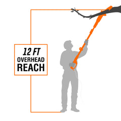 WEN 4019 tool‑free chain adjustment detail highlighting fast maintenance