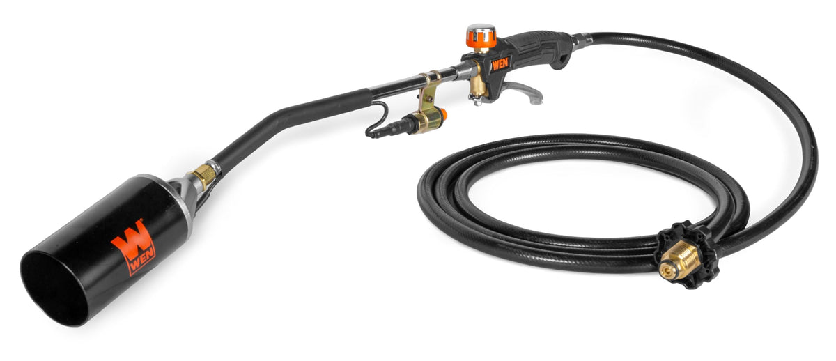 WEN torch front view showing controls and ergonomic grip for comfortable use