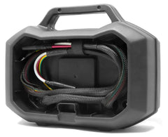 WEN internal cord storage compartment open showing tidy cable management
