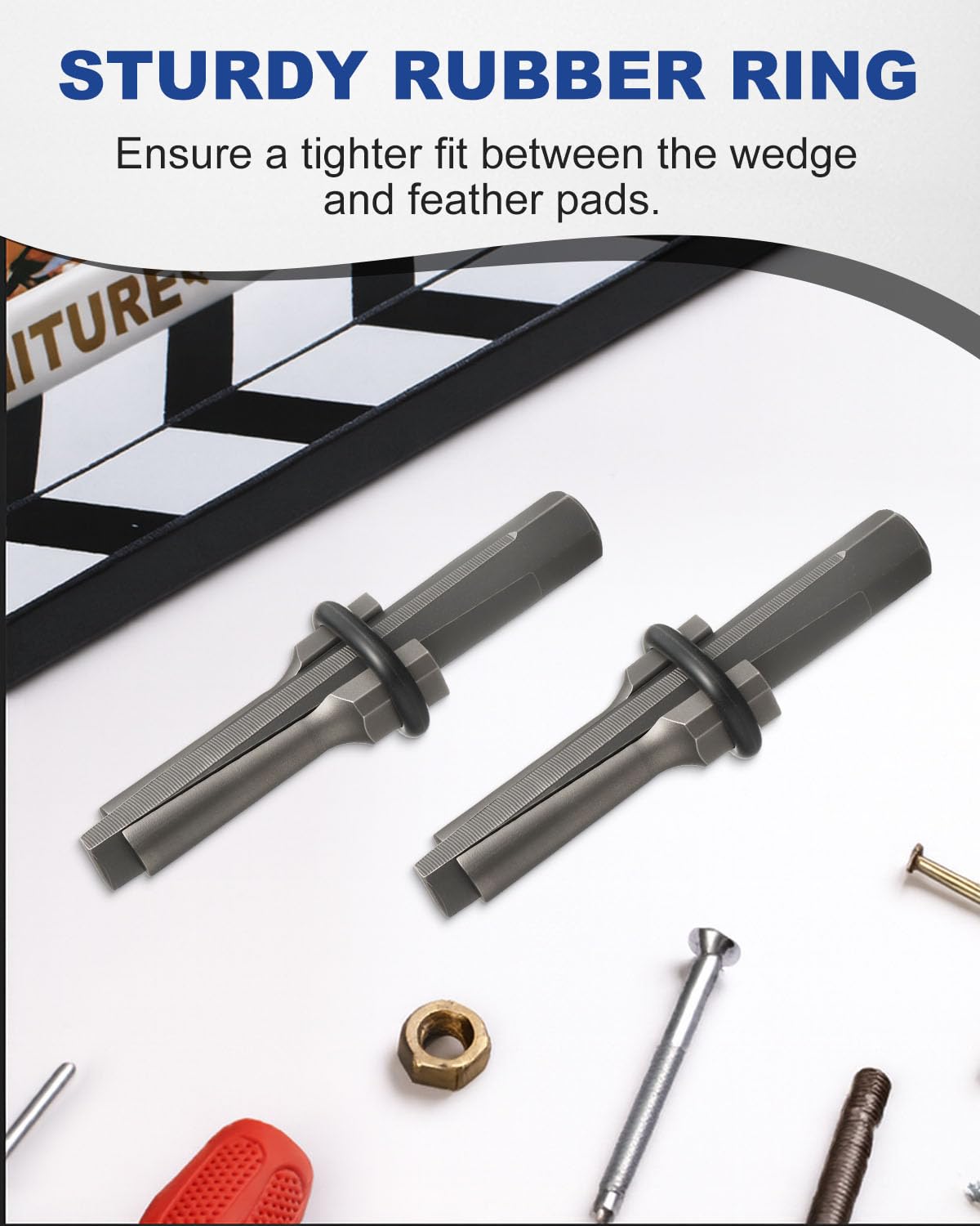WENHUALI wedges aligned next to ruler showing 4.16-inch length and compact, easy-to-handle size