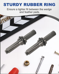 WENHUALI wedges aligned next to ruler showing 4.16-inch length and compact, easy-to-handle size