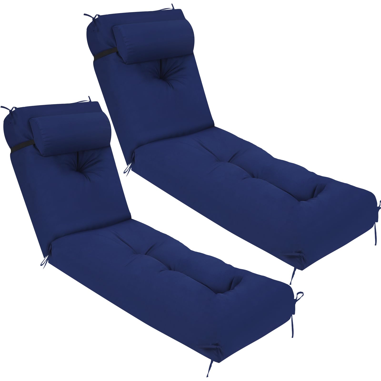 Wenqik front view dark blue cushion showing full-length comfort