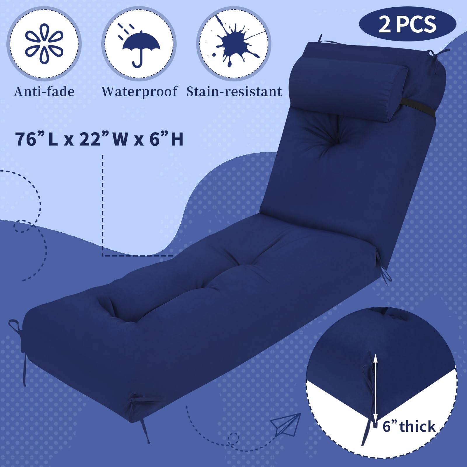 Wenqik headrest pillow detail providing neck support