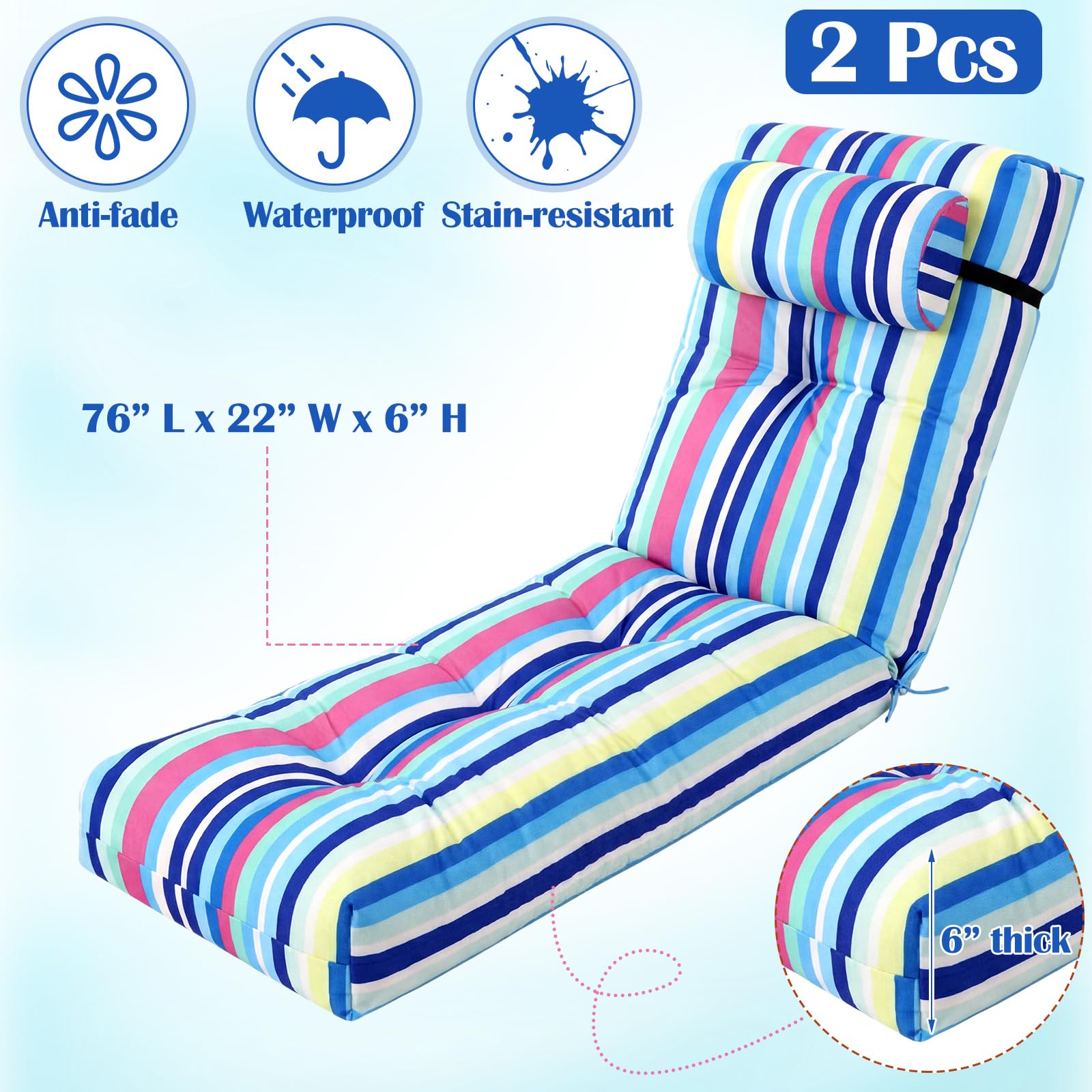 Wenqik close-up tufting detail showing secure stitching and even padding benefit