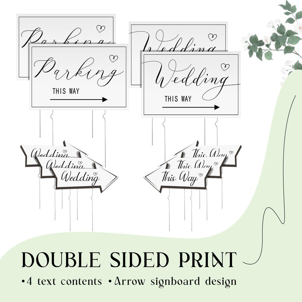 Wenqik double-sided sign closeup showing mirrored print for visibility both directions