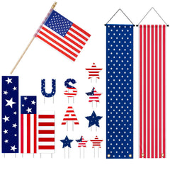 Wenqik long 23 ft flag hung outdoors boosting curb appeal