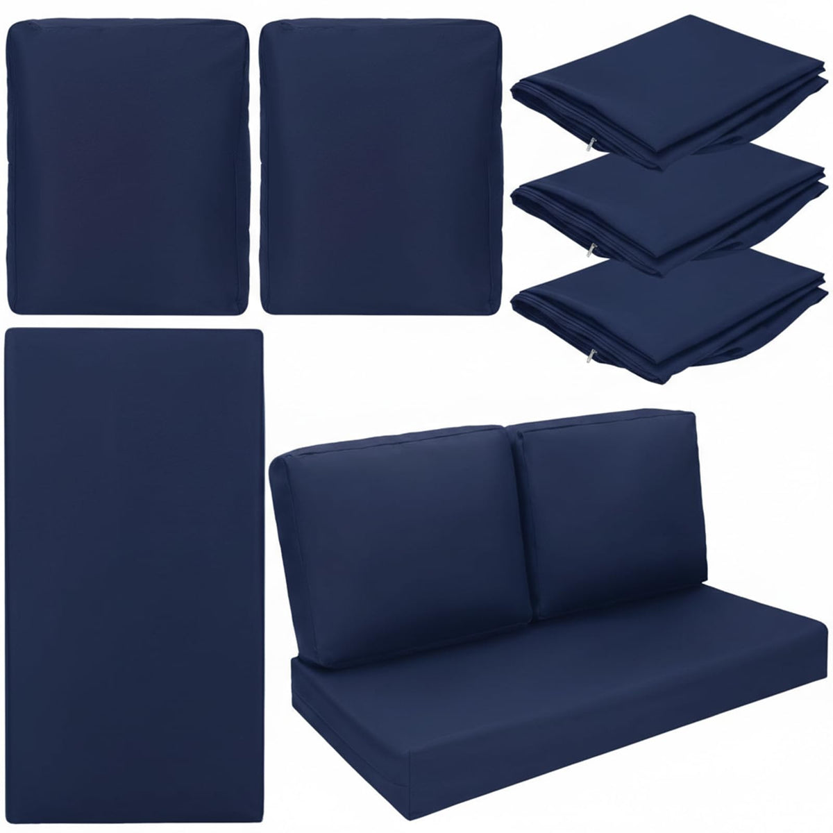 wenqik front view navy blue showing neat fit and curb appeal