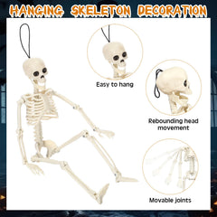 Wenqik hanging skeletons on porch creating floating decorations for parties