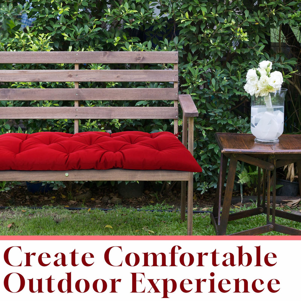 Wenqik cushion on porch swing illustrating weather-ready outdoor comfort