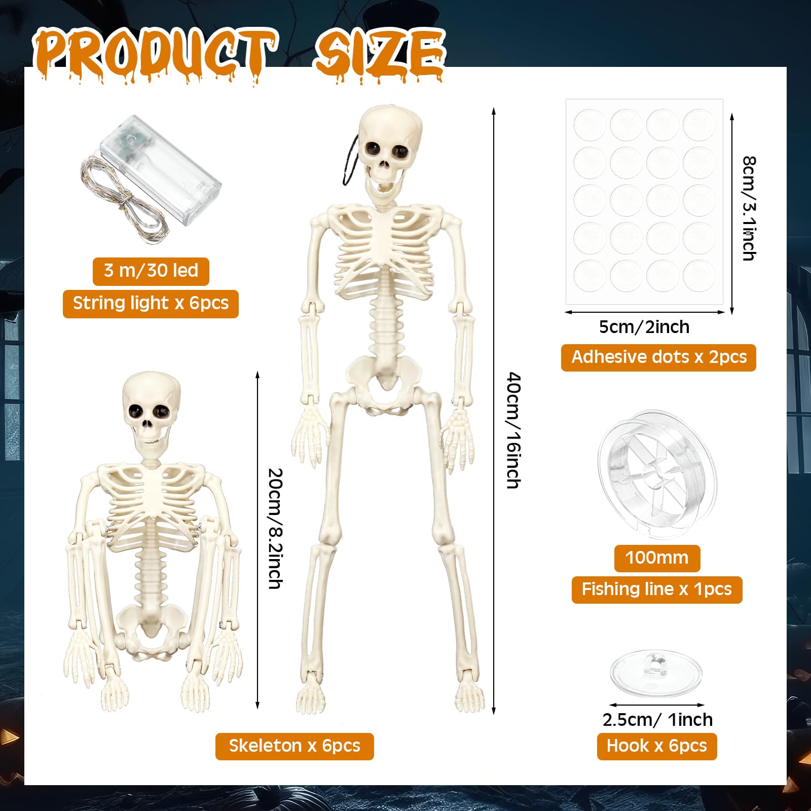 Wenqik posable joint detail showing adjustable limbs for customized spooky poses