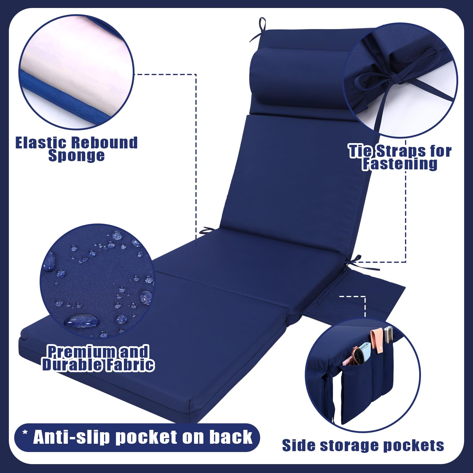 Wenqik side pocket detail holding a magazine for convenient storage