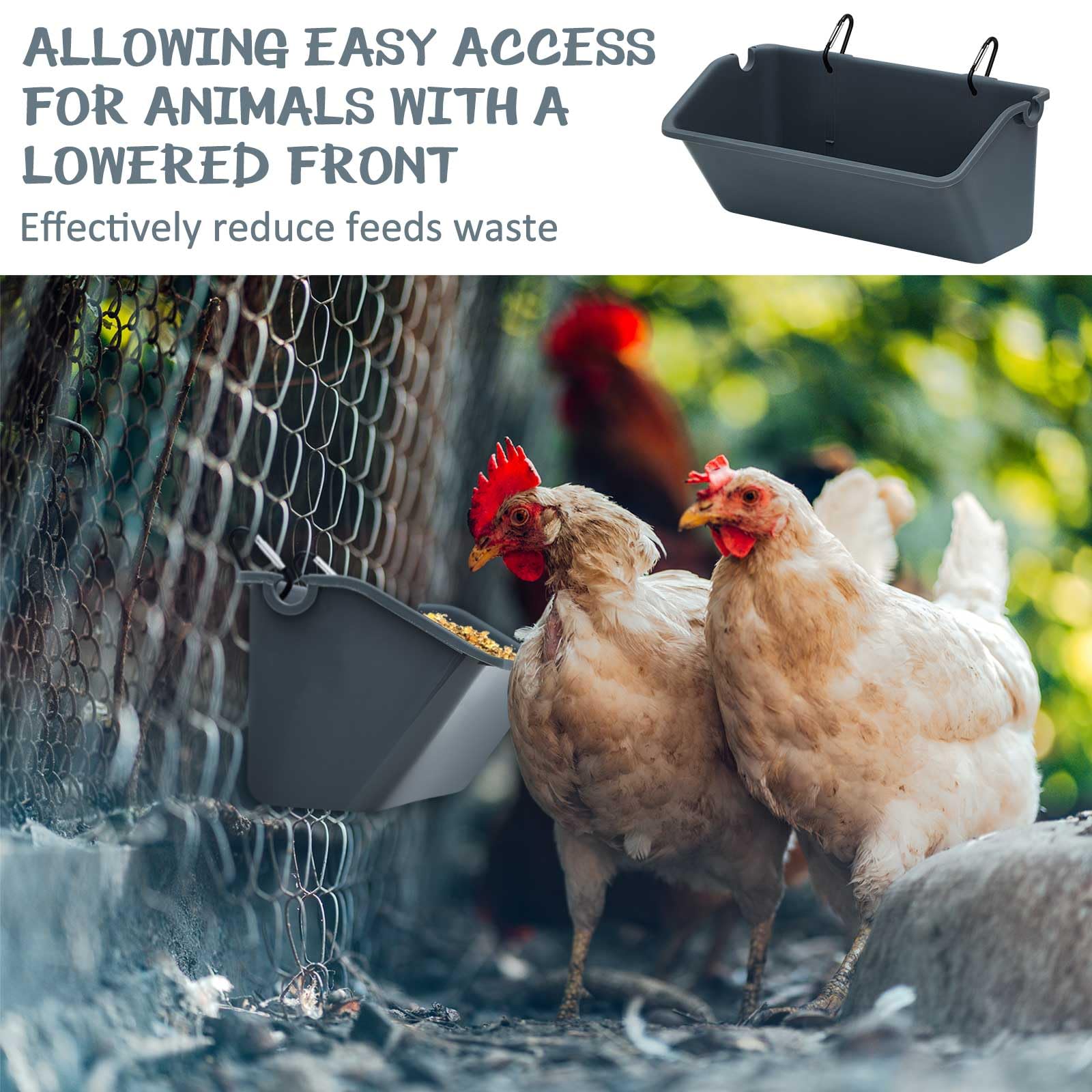 Wenqik side profile highlighting sealed base that prevents leaks when used as waterer