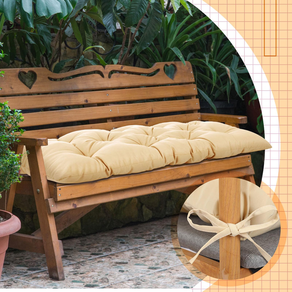 Wenqik cushion beside ruler to show 48x20x3 inch size for accurate fit