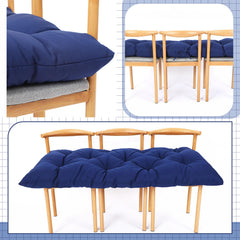Wenqik adjustable ties securing cushion to a wooden bench to prevent shifting