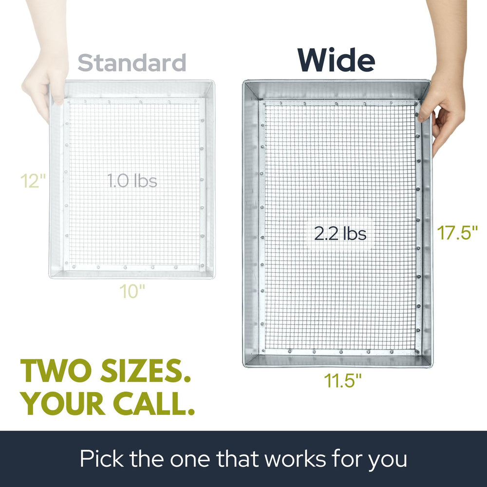 Wenses included gloves beside sifter, protects hands and grip