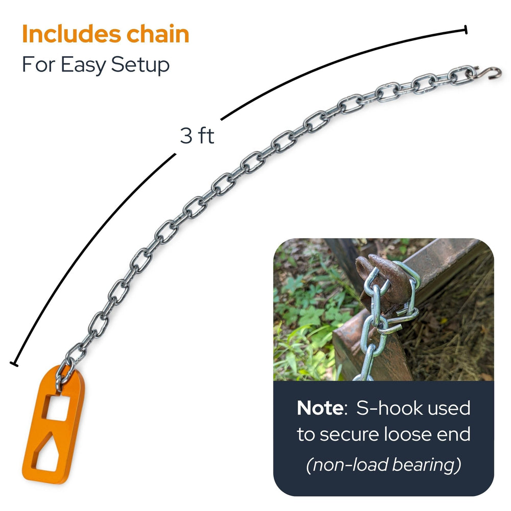 Wenses puller plate in use attached to a tractor lifting a T-post for efficient fence removal