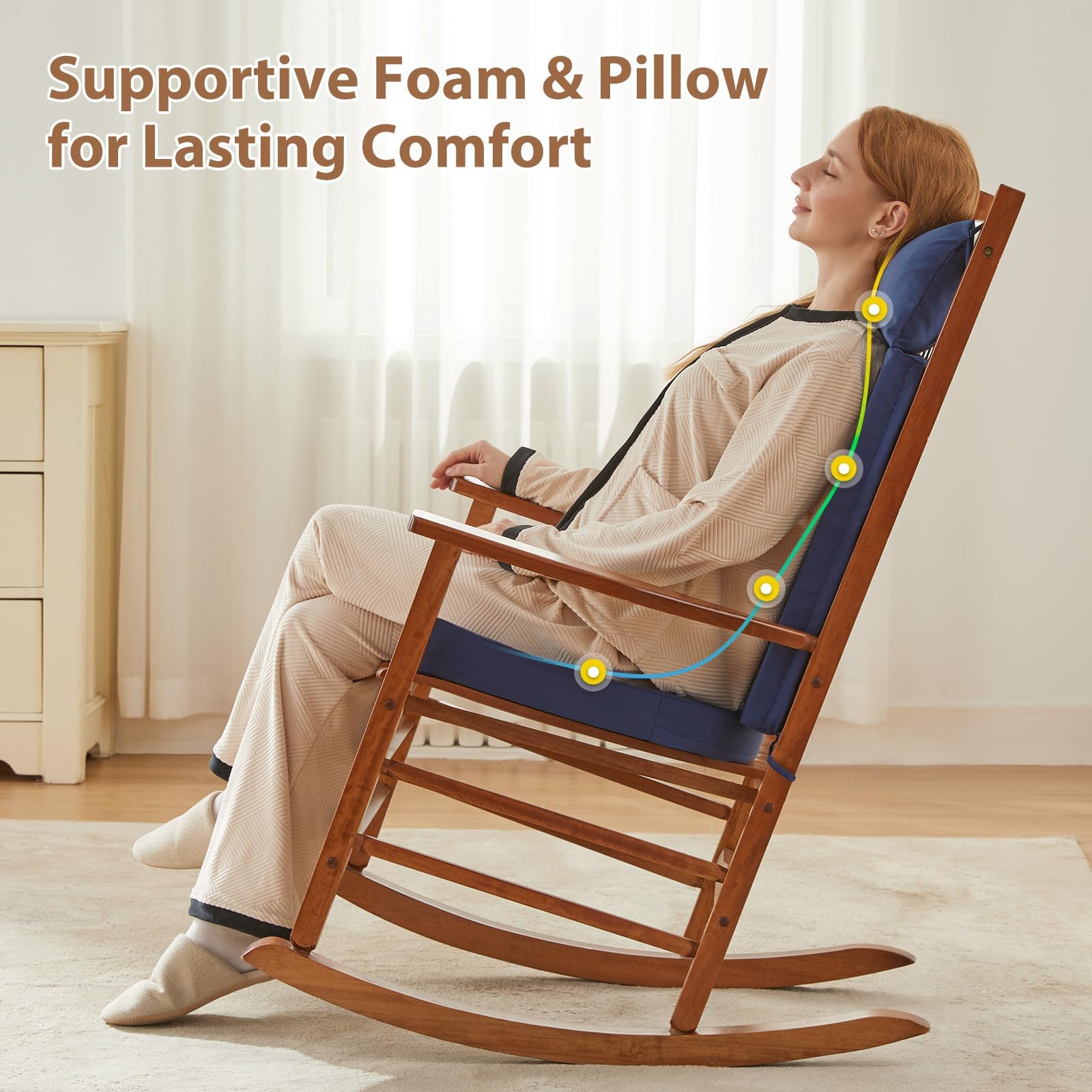 WEOAVRY side profile showing ergonomic headrest for neck support