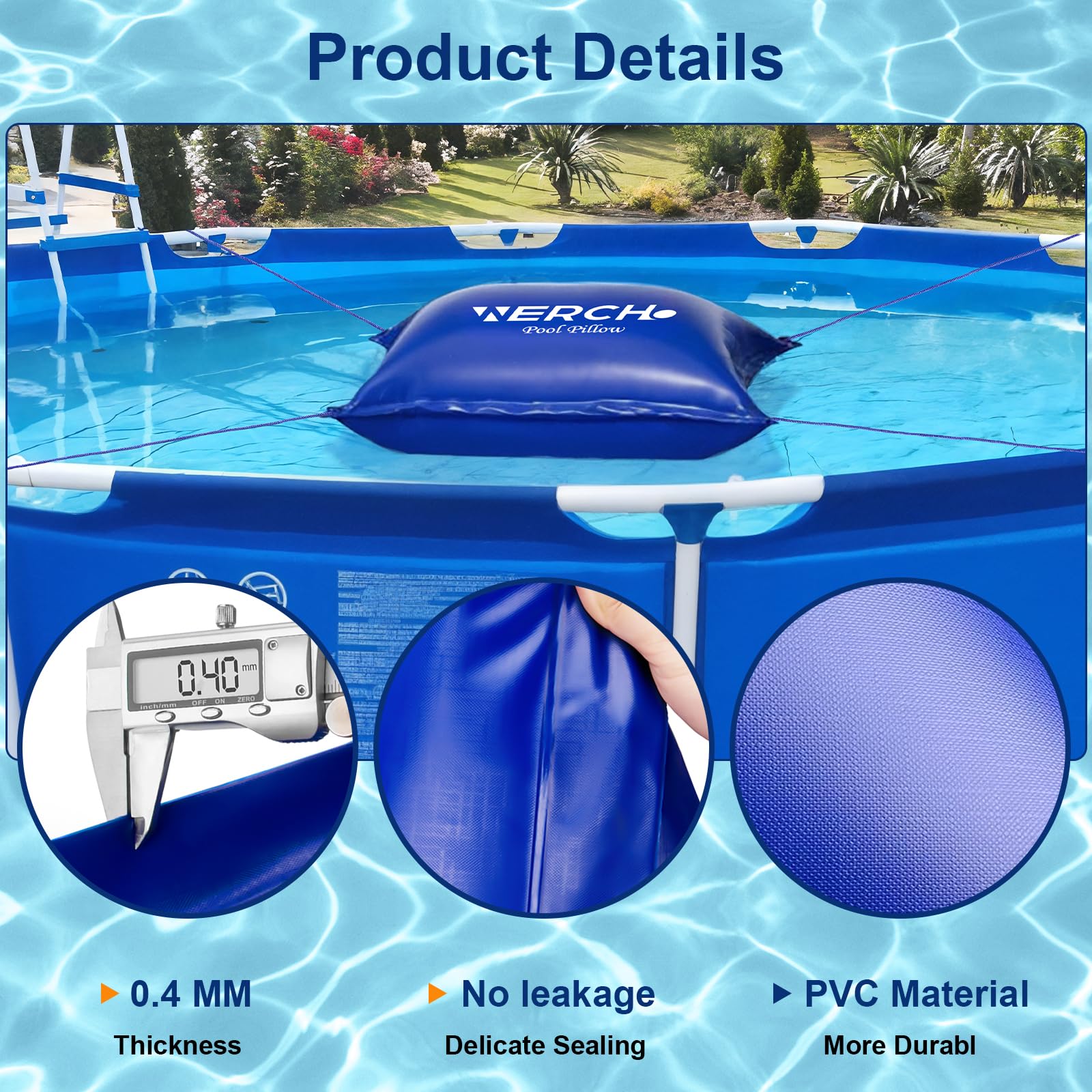 WERCHO Double Boston valve detail for fast inflation and secure air retention