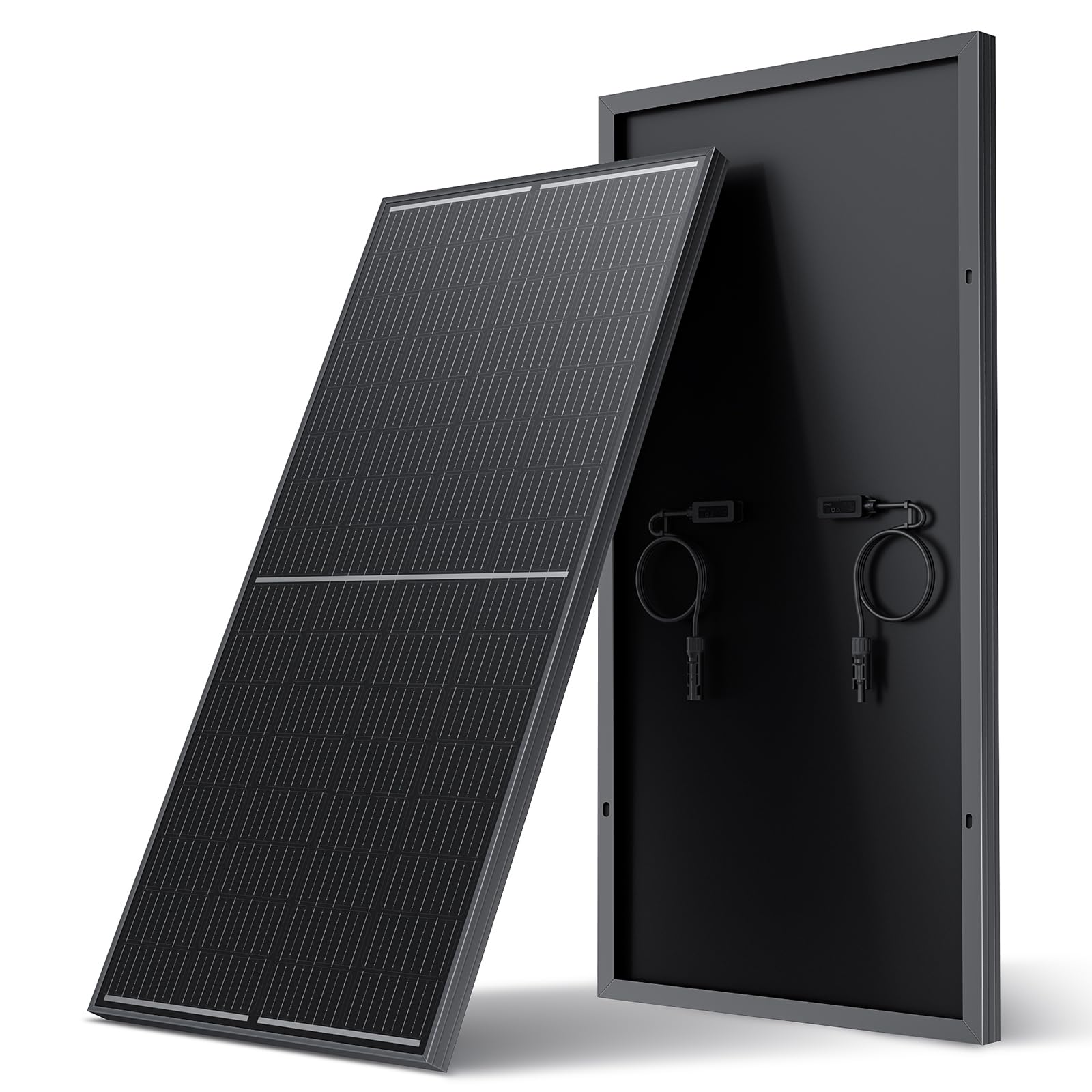 WERCHTAY 200W panel front view showing sleek black design and high output