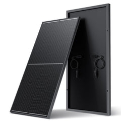 WERCHTAY 200W panel front view showing sleek black design and high output