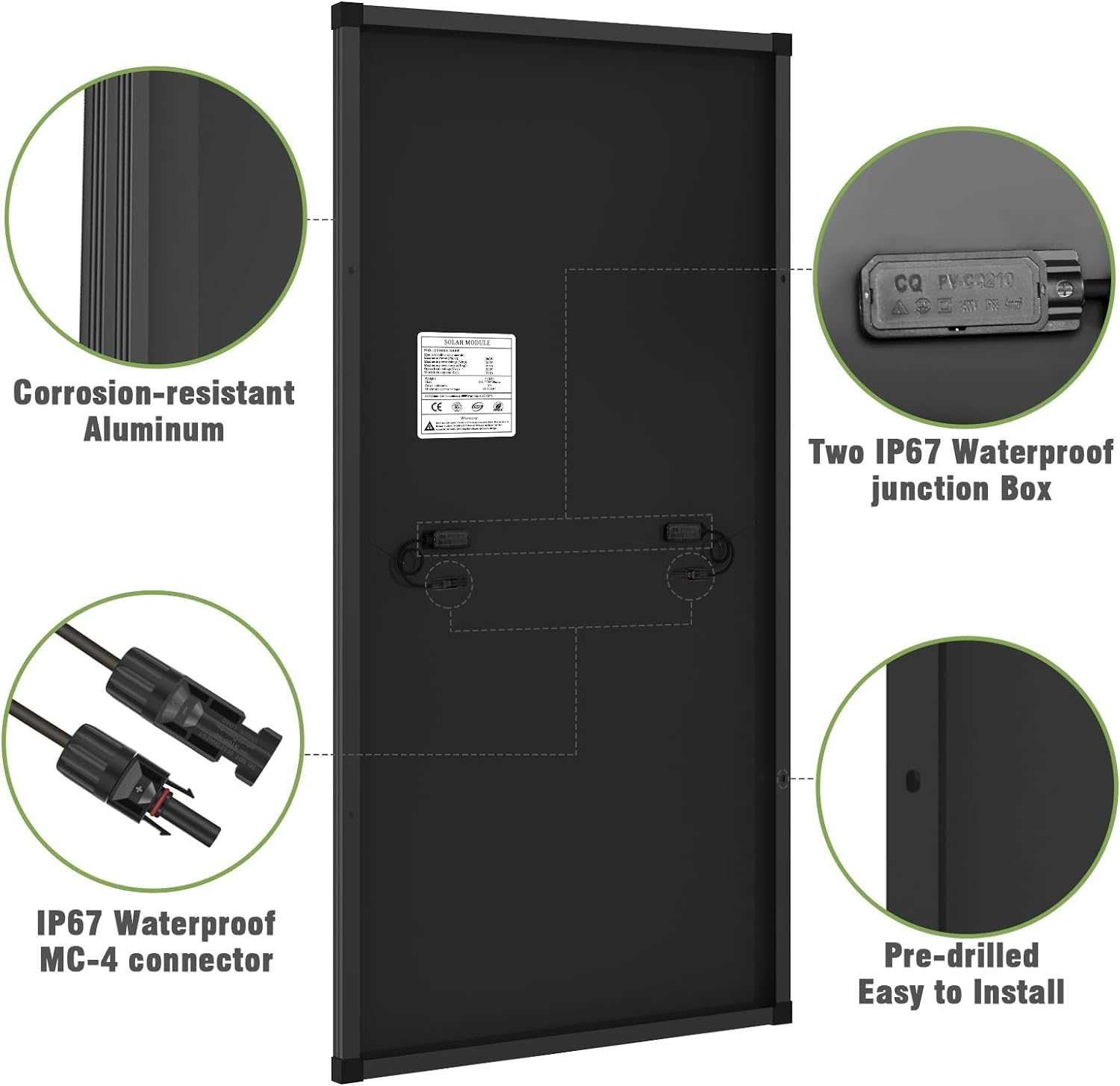 WERCHTAY panel beside measuring tape showing compact size and easy fit
