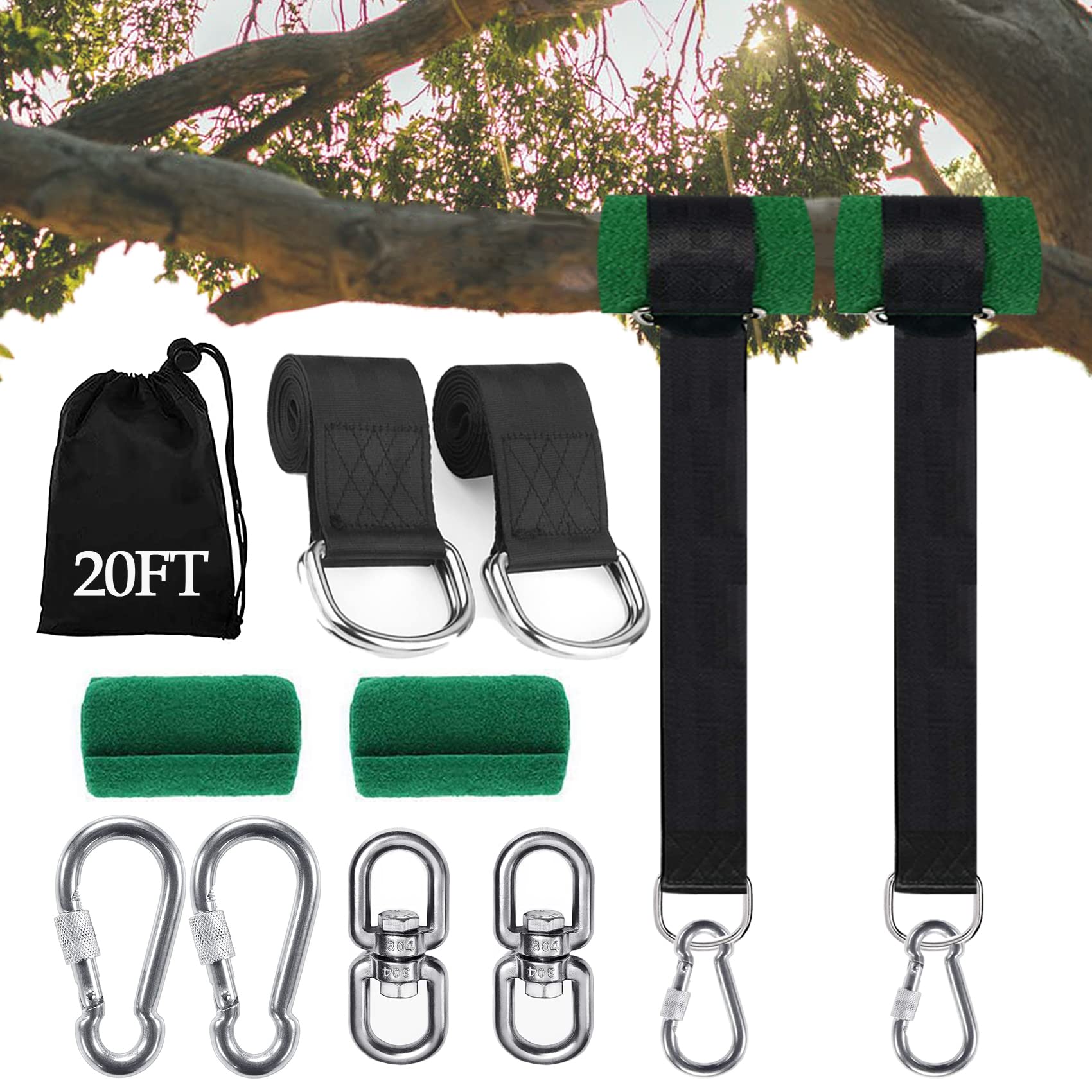 Werfeito front packaging showing complete 20 ft strap kit and benefits