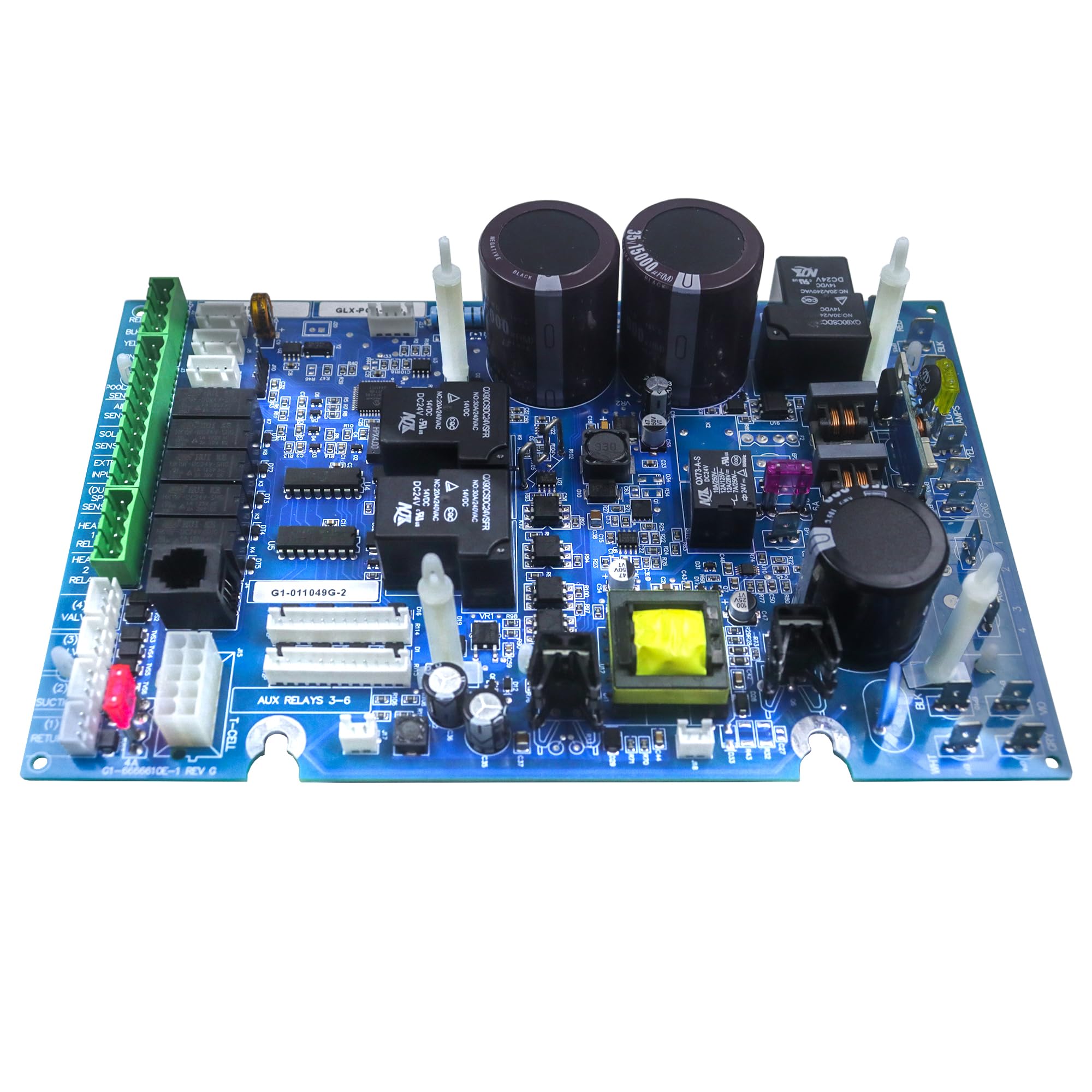 WERLAHO GLX-PCB-PRO close-up of enlarged relay contacts, improves inrush durability
