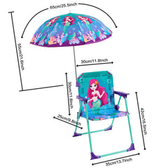 WERNNSAI fabric close-up highlighting mermaid print and durable outdoor material