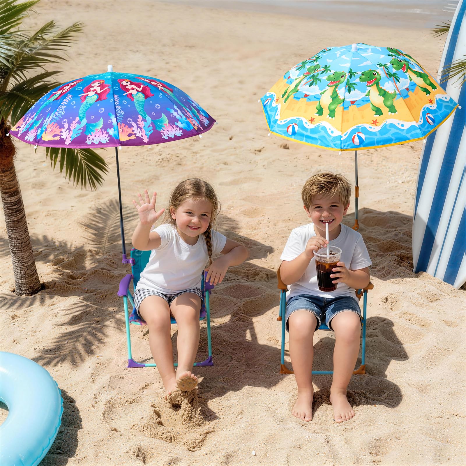 WERNNSAI umbrella detail and attachment demonstrating sun protection and safety