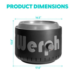 Werph seamless one-piece body close-up highlighting durable finish and style