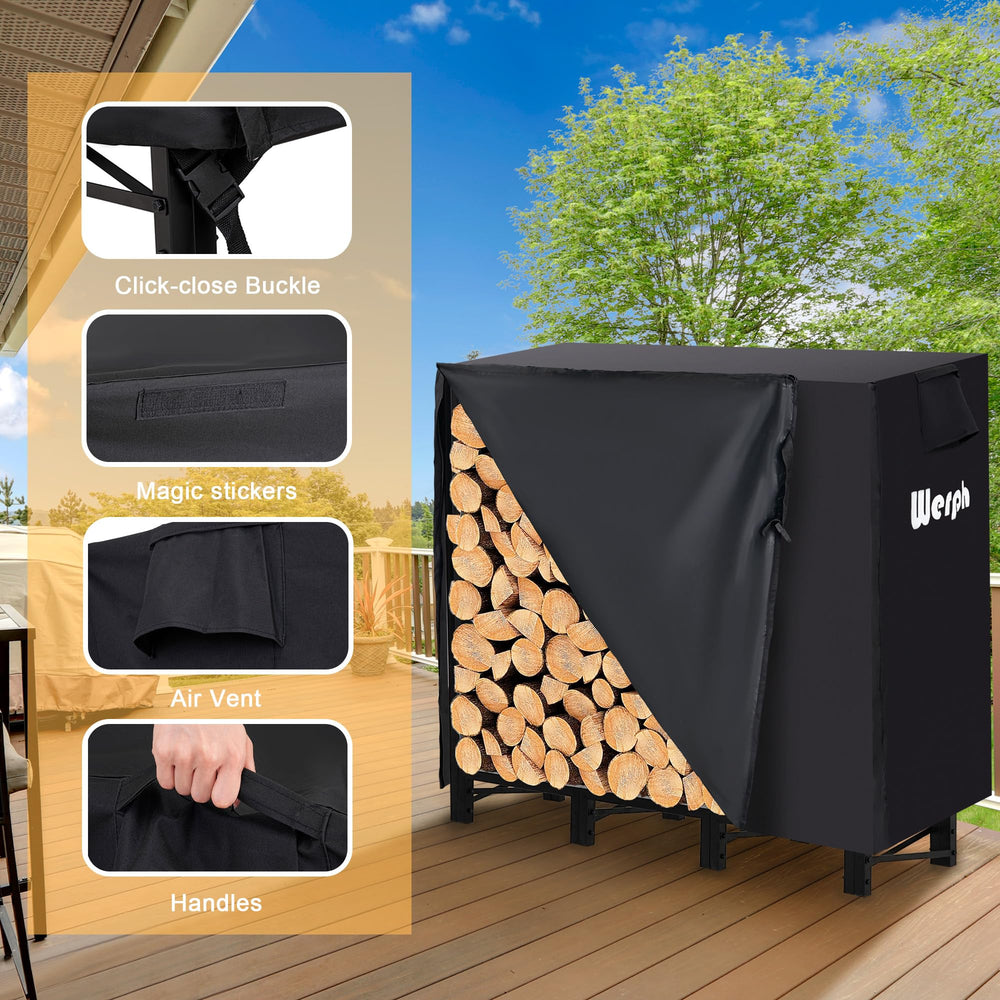 Werph elevated rack side profile at 6 inches to prevent ground moisture and improve airflow