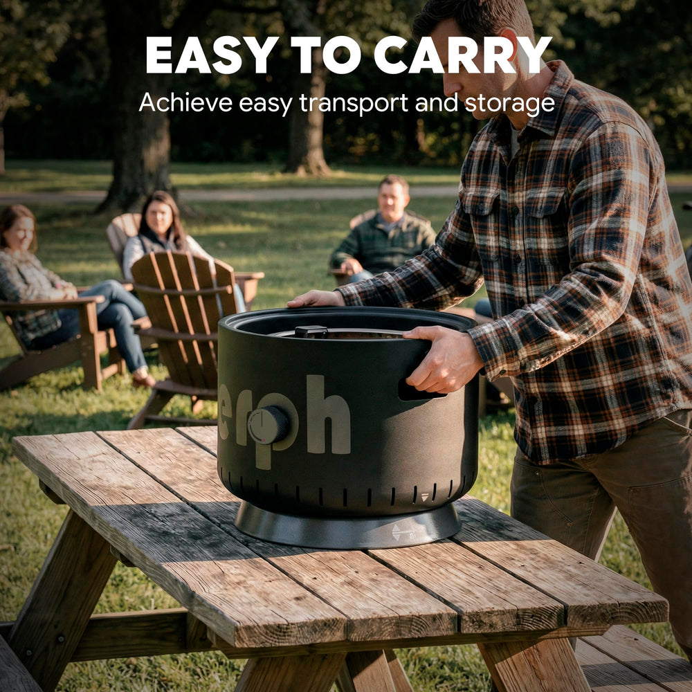Werph on patio table at night creating cozy outdoor ambiance for gatherings