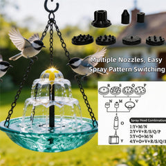 WesGen set of interchangeable nozzles showing seven flow options benefit