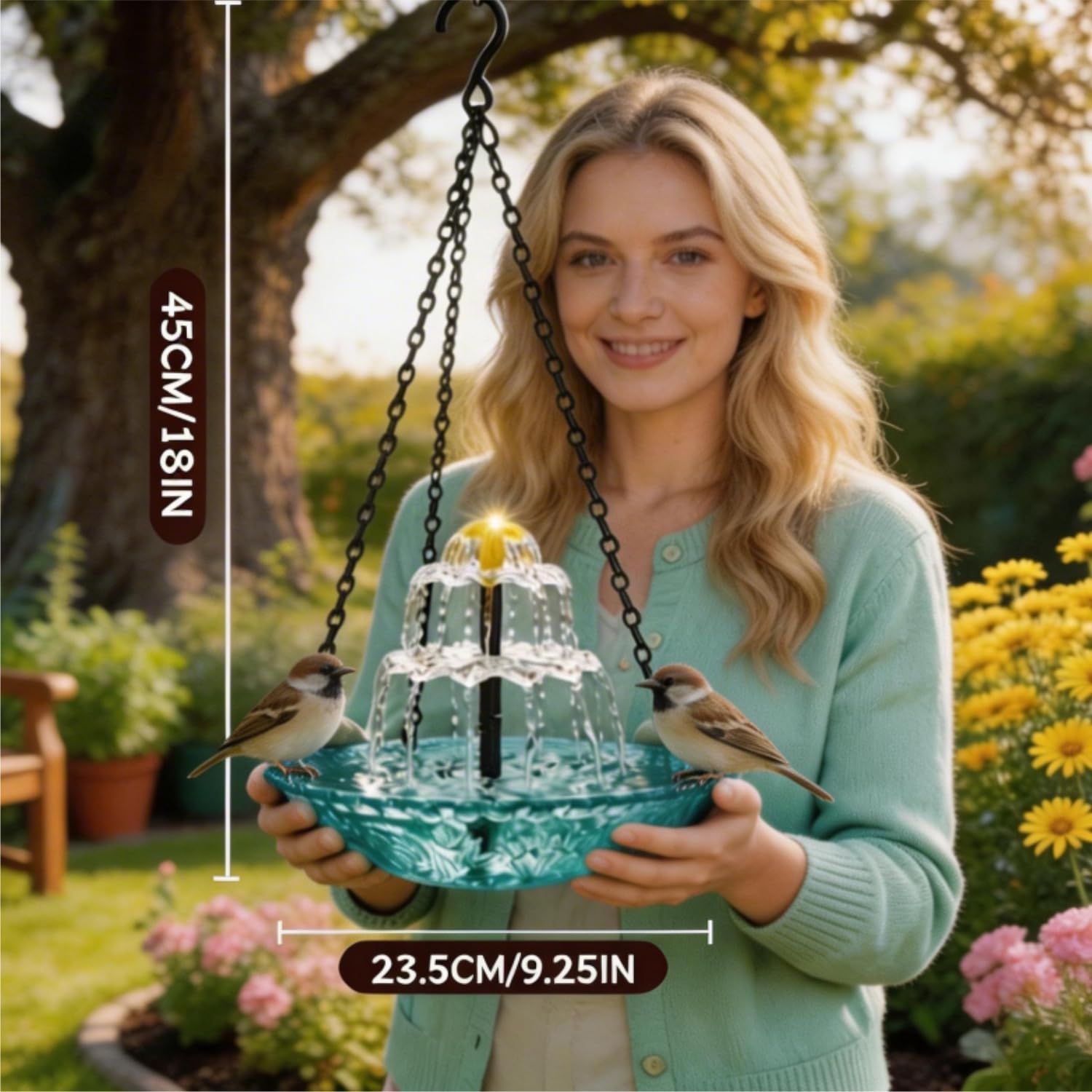 WesGen size comparison with hand demonstrating lightweight, easy-to-hang design