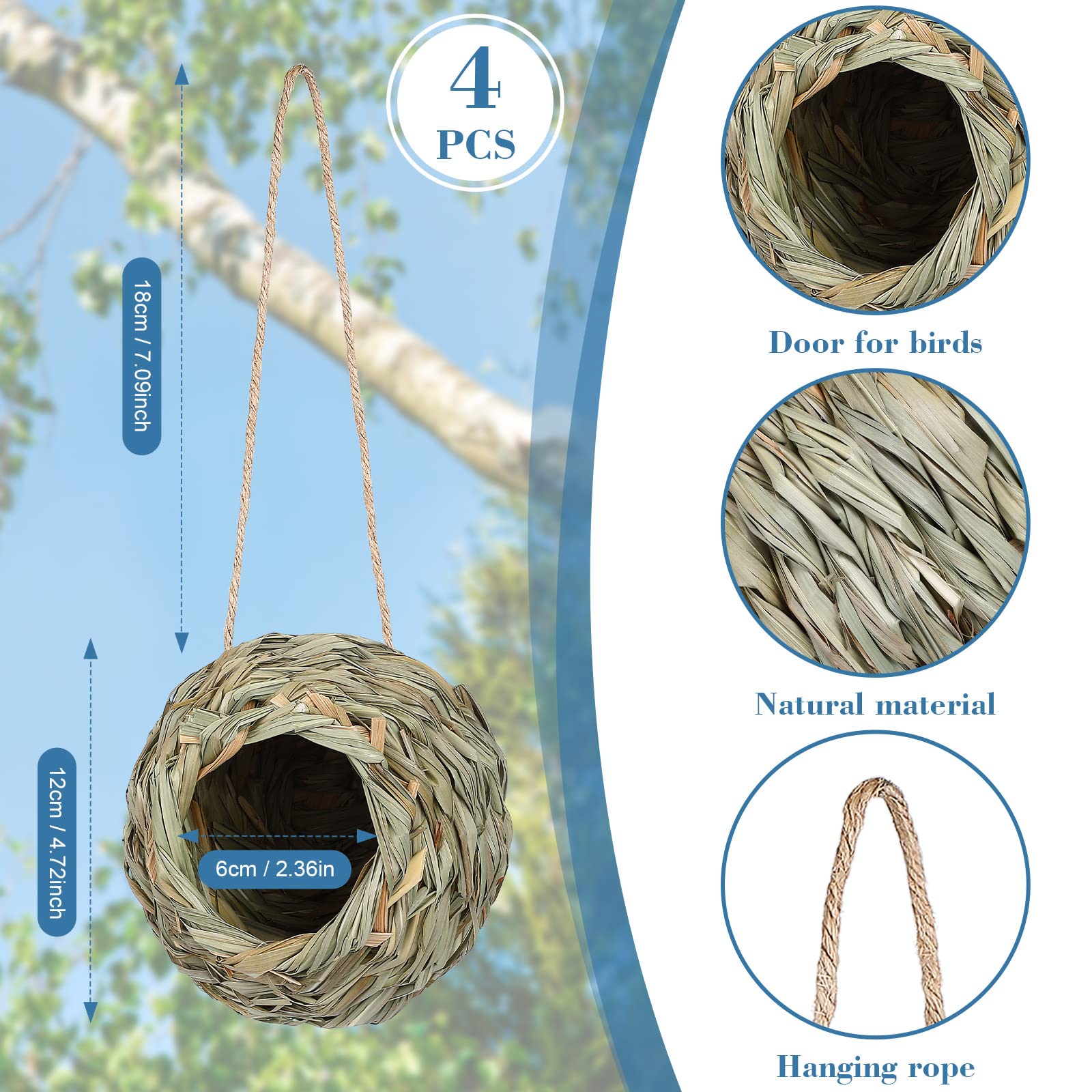 Wesiti close-up of hand-woven reed texture highlighting durable natural fibers