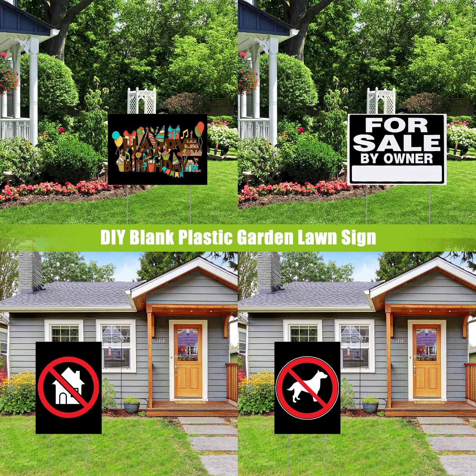 wesiti yard signs placed at event entrance, professional visibility benefit