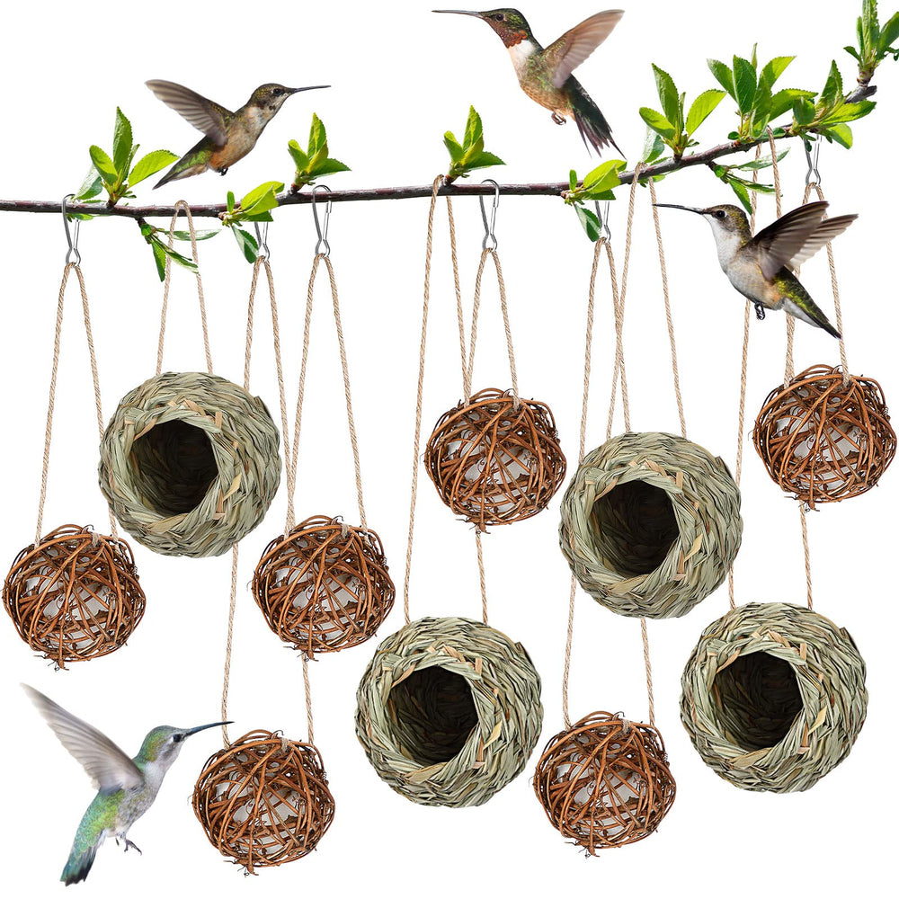 Wesiti front view of hanging nest set shows natural appeal and garden-ready decor