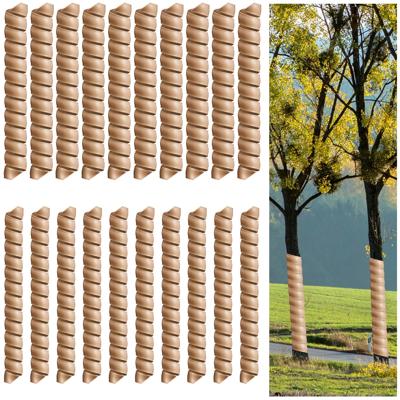 wesiti front packaging showing 20-piece tree guards protects young trees