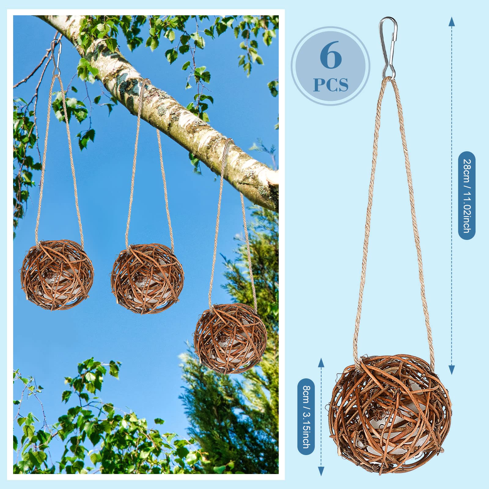 Wesiti globe nester with refillable cotton demonstrating soft nesting material