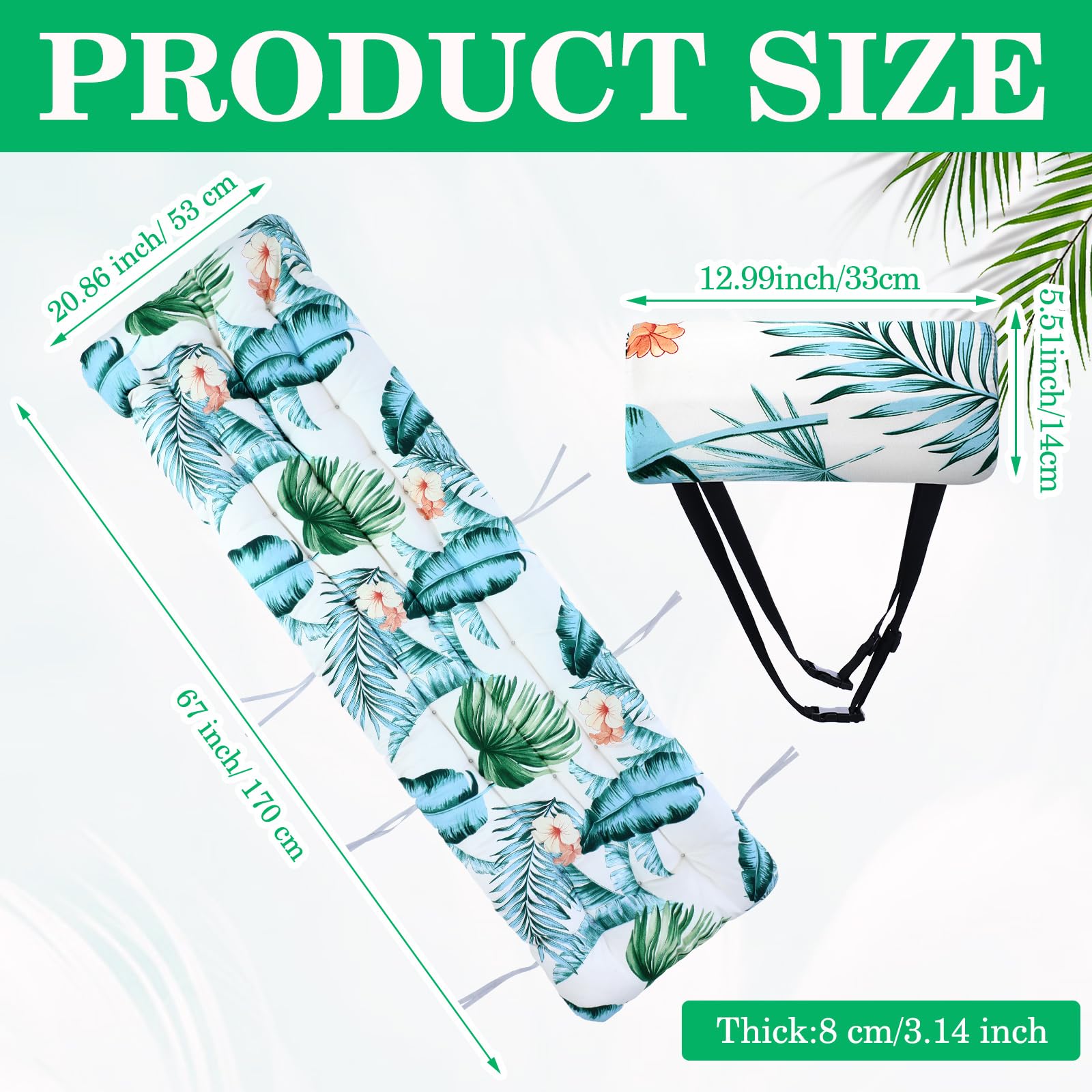 Wesiti lounger cushion in patio setting on chaise demonstrating outdoor comfort and restful support