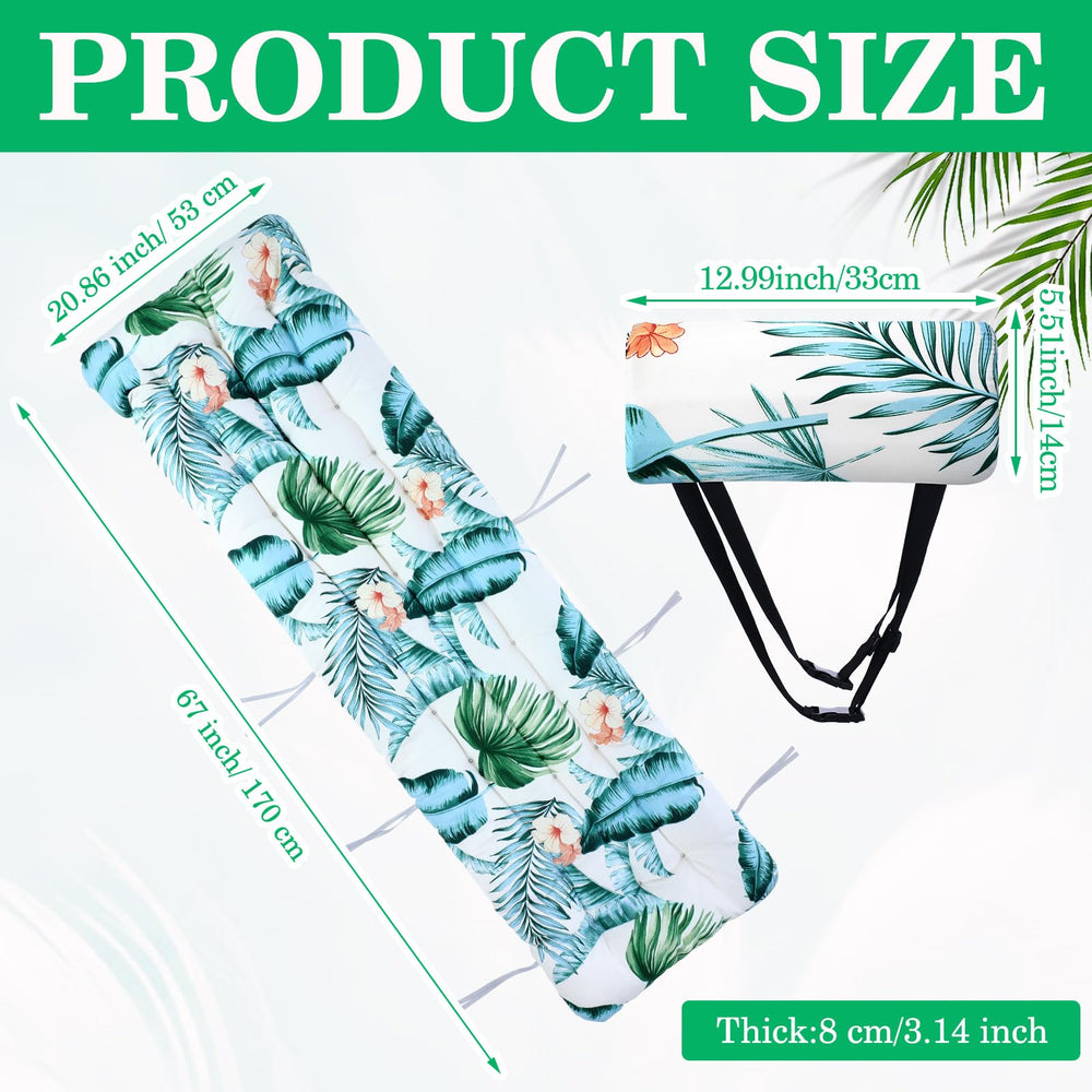 Wesiti lounger cushion in patio setting on chaise demonstrating outdoor comfort and restful support