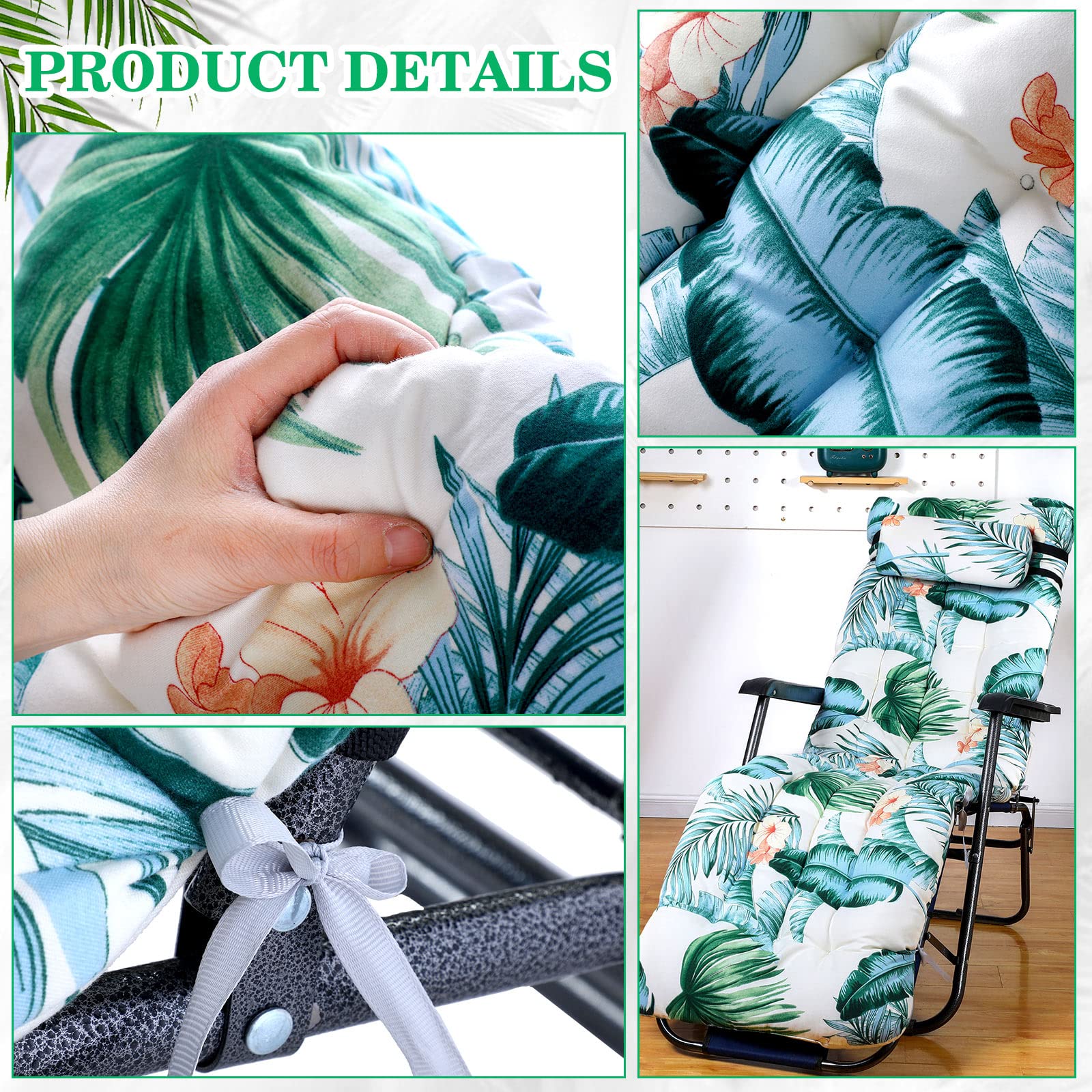 Wesiti ties and non-slip attachment close-up showing secure fastening to prevent cushion movement